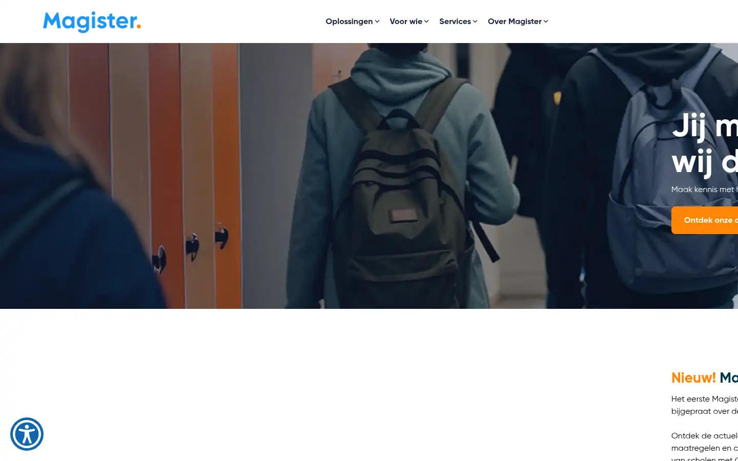 Screenshot of magister.nl