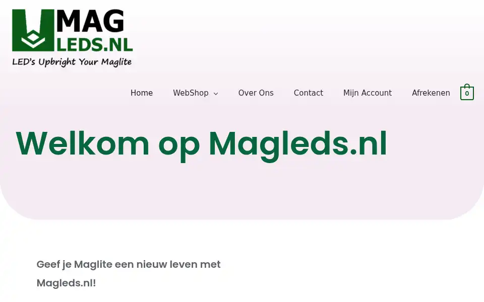 Screenshot of magleds.nl