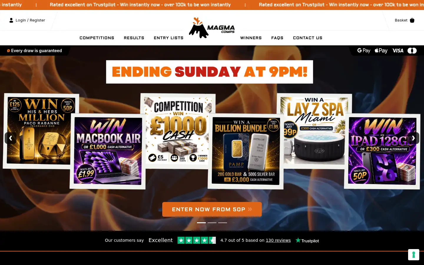 Screenshot of magmacomps.co.uk