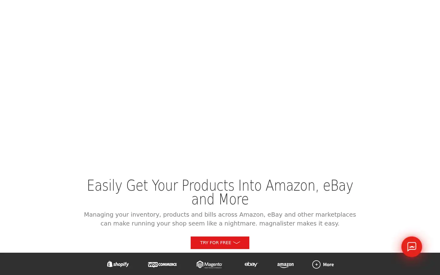 Screenshot of magnalister.com