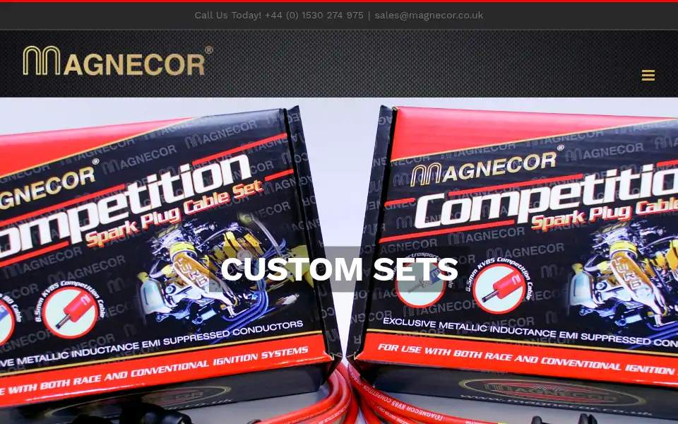 Screenshot of magnecor.co.uk