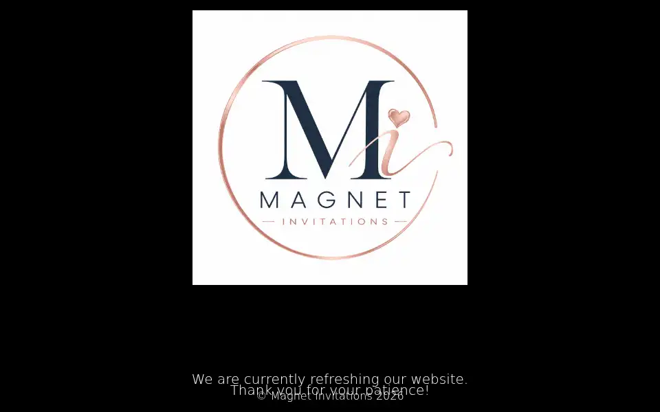 Screenshot of magnetinvitations.com.au