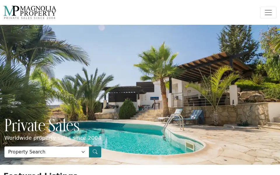Screenshot of magnoliaproperty.co.uk