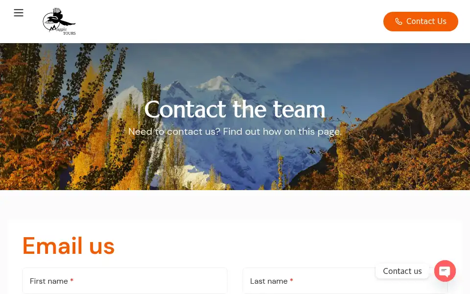 Screenshot of magpietours.com.pk