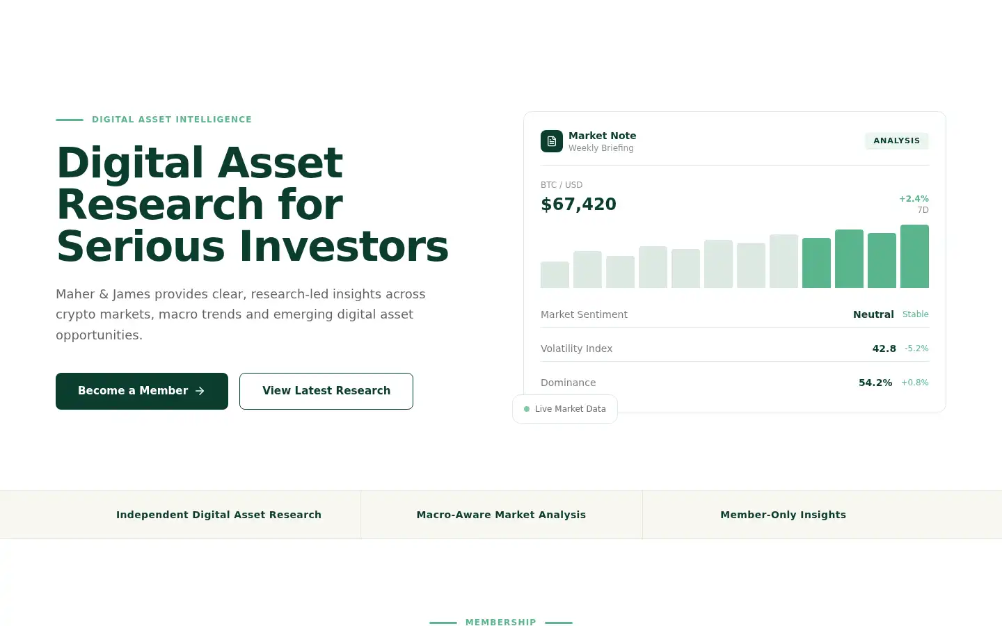 Screenshot of maherandjames.com