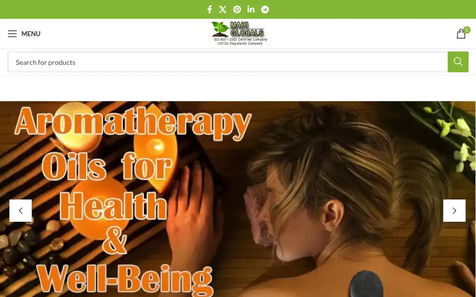 Screenshot of mahishop.com