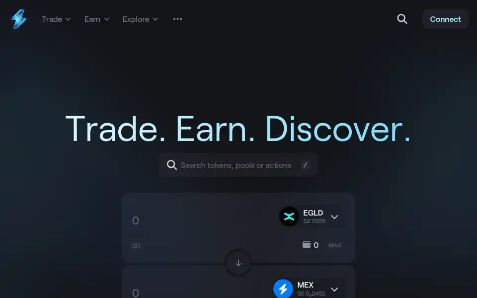 Screenshot of maiar.exchange
