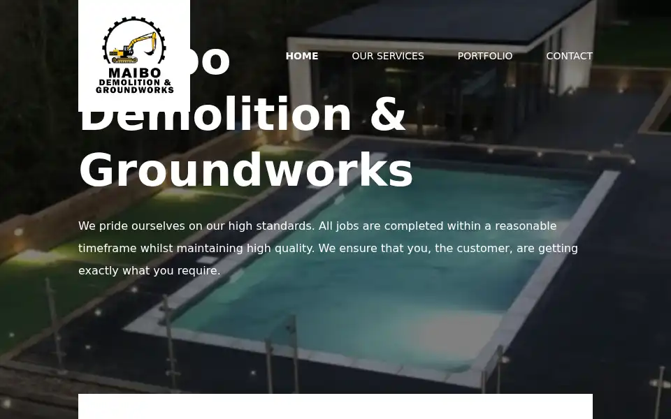Screenshot of maibo.co.uk