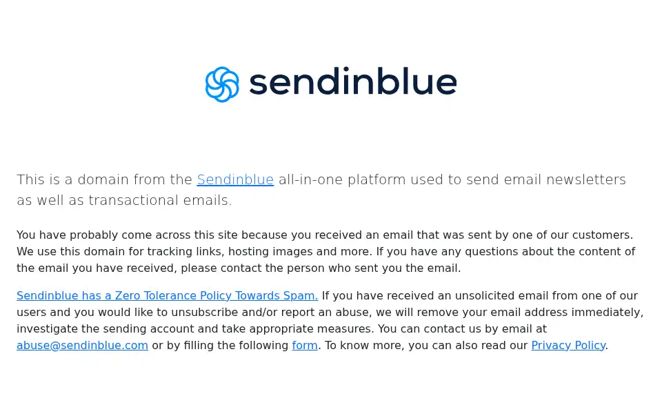 Screenshot of mailin.fr