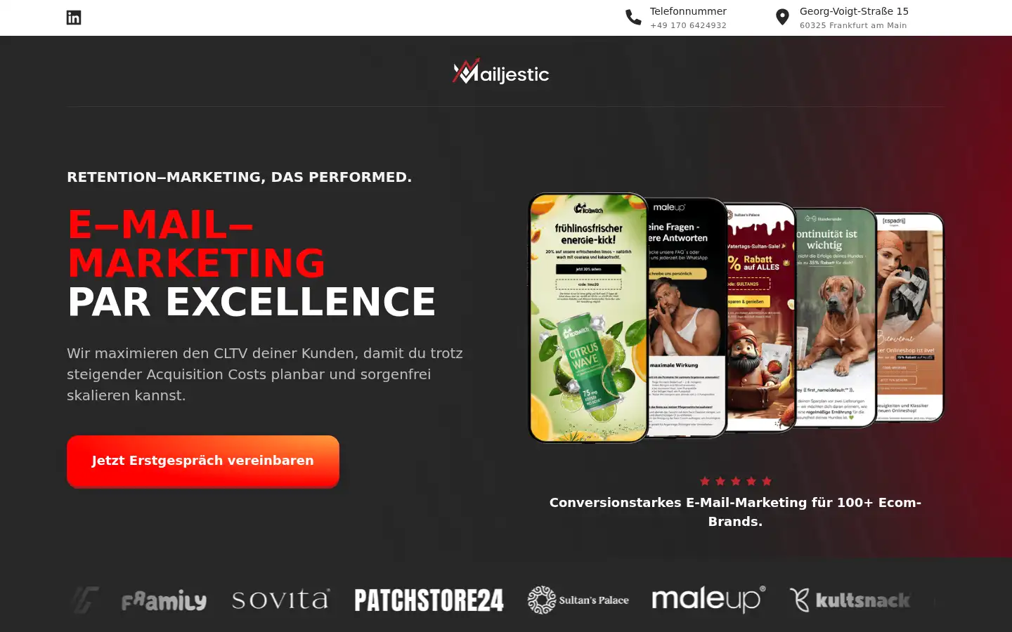 Screenshot of mailjestic.com