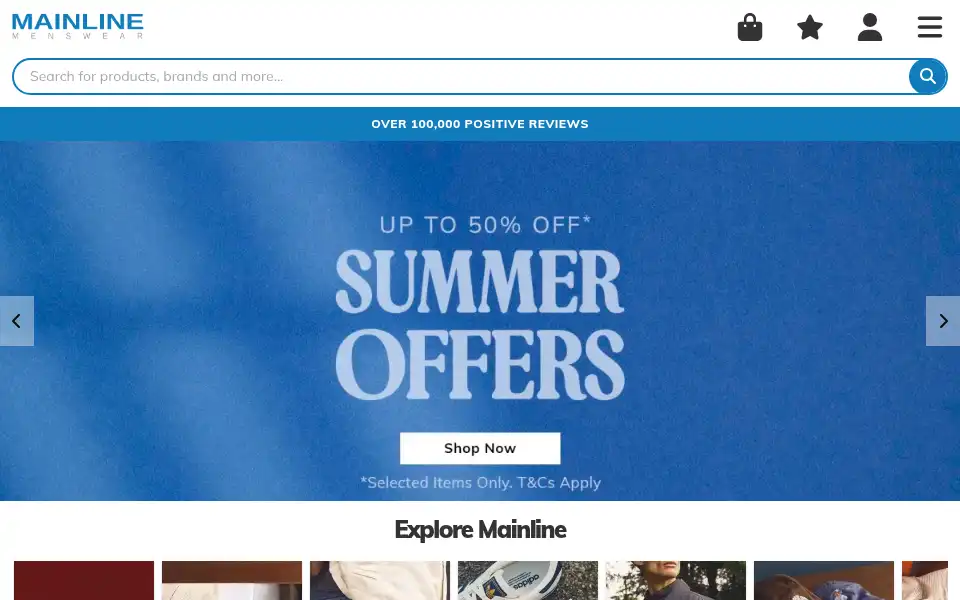 Screenshot of mainlinem.co.uk