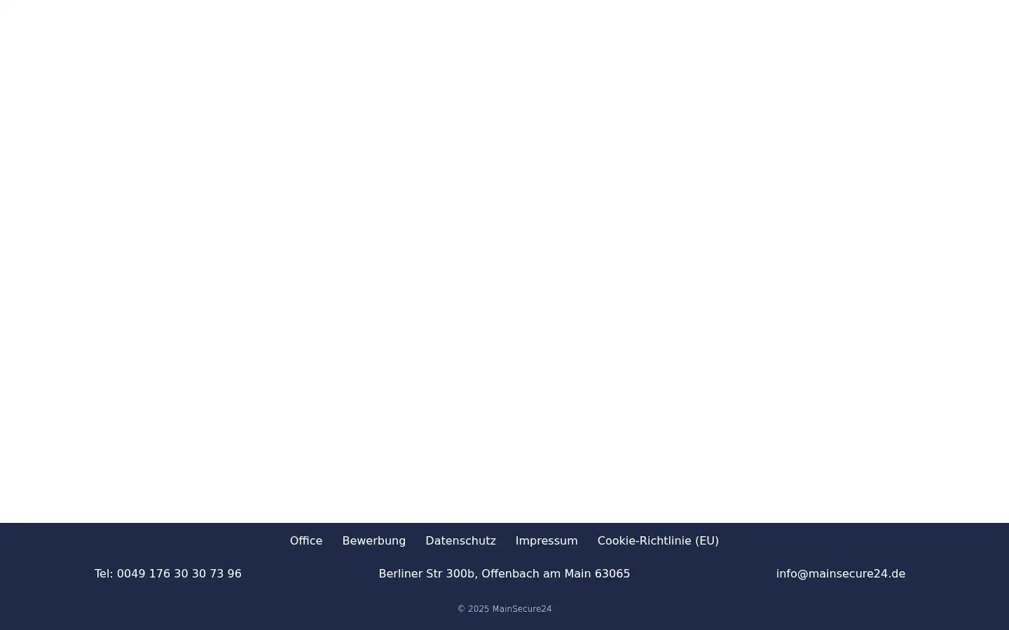 Screenshot of mainsecure24.de