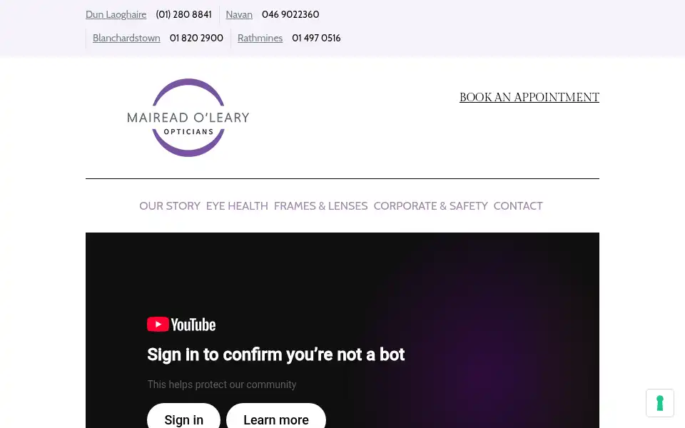 Screenshot of maireadoleary.ie