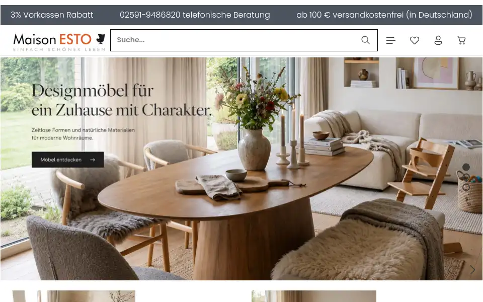 Screenshot of maison-esto.de