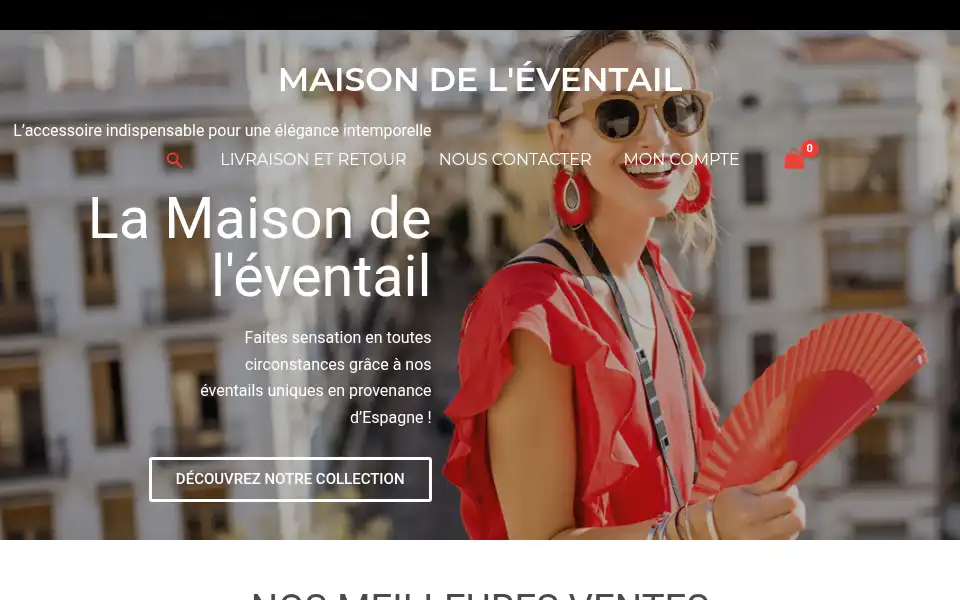 Screenshot of maisondeleventail.com