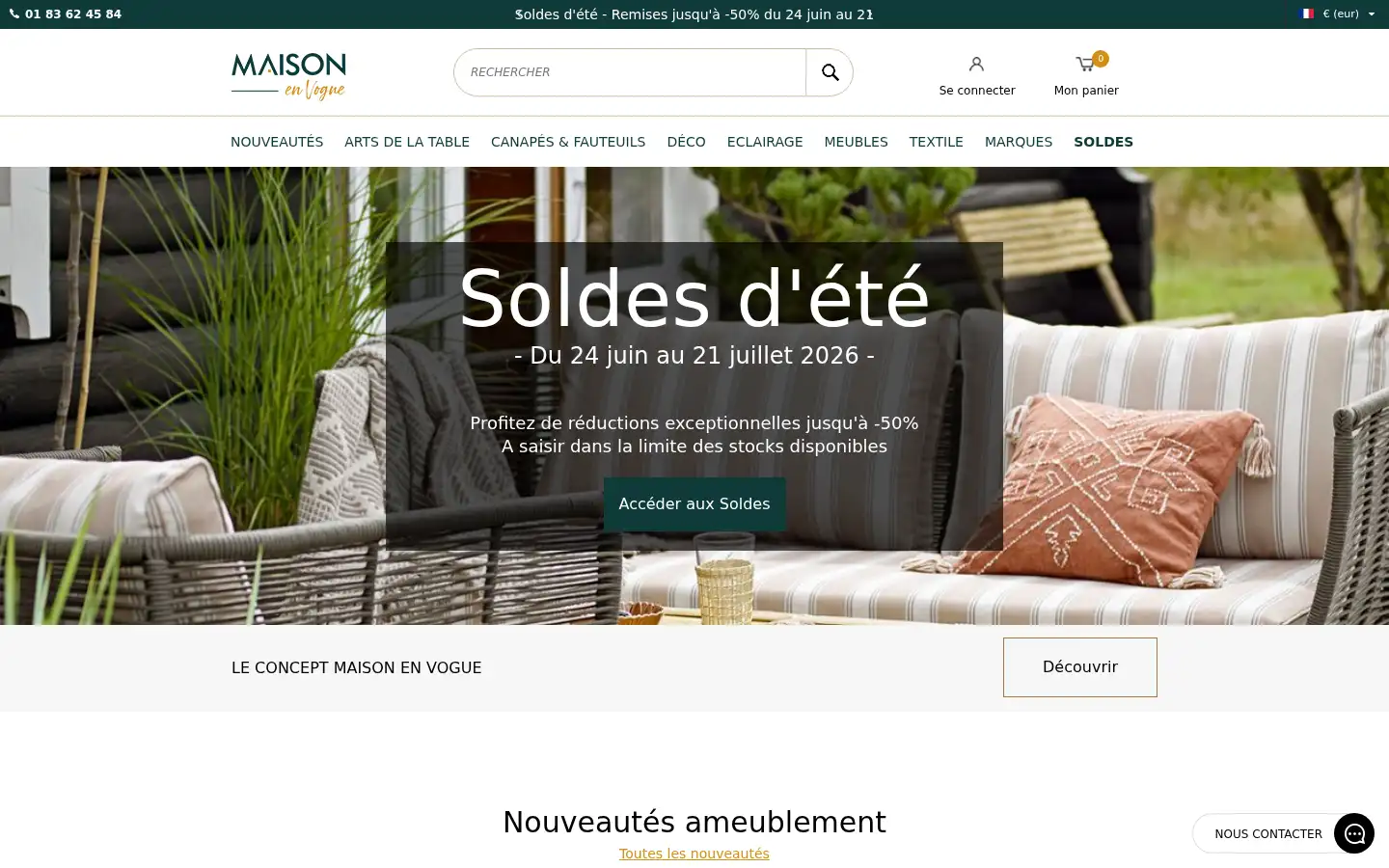 Screenshot of maisonenvogue.com