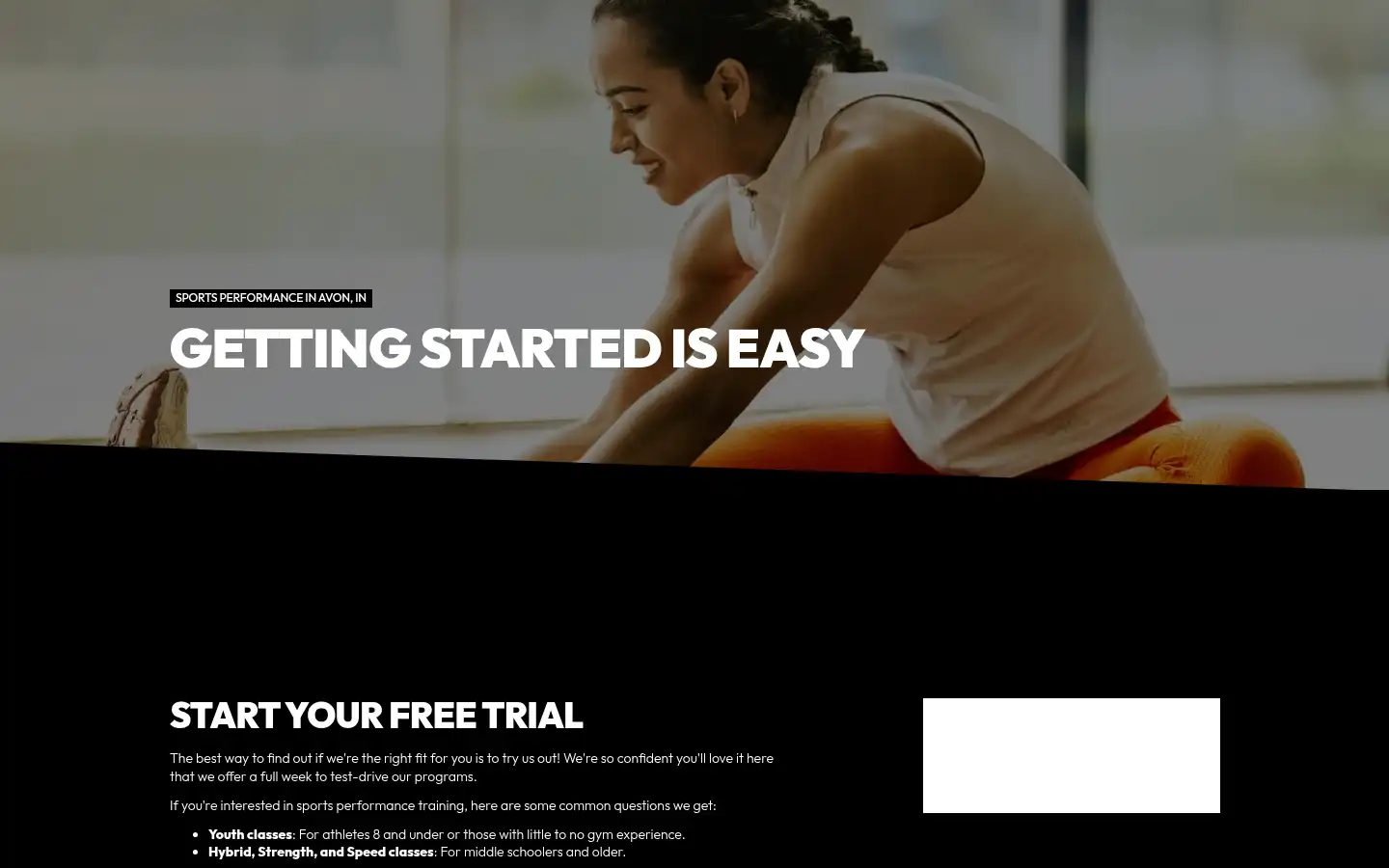 Screenshot of majorsportsperformance.com