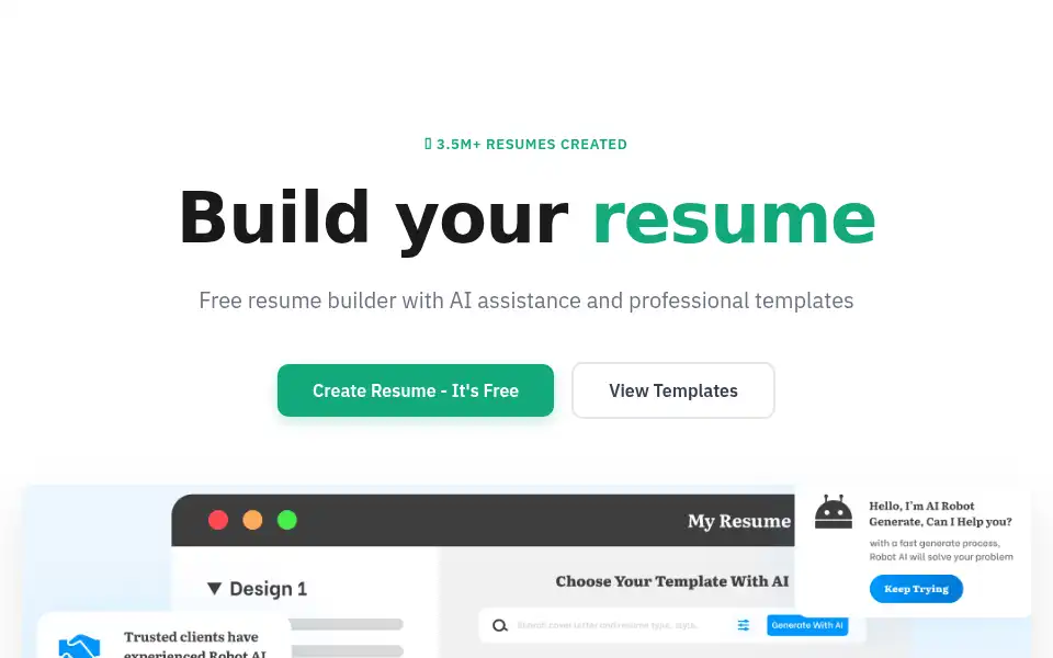Screenshot of make-cv.com