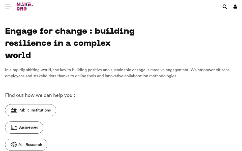 Screenshot of make.org