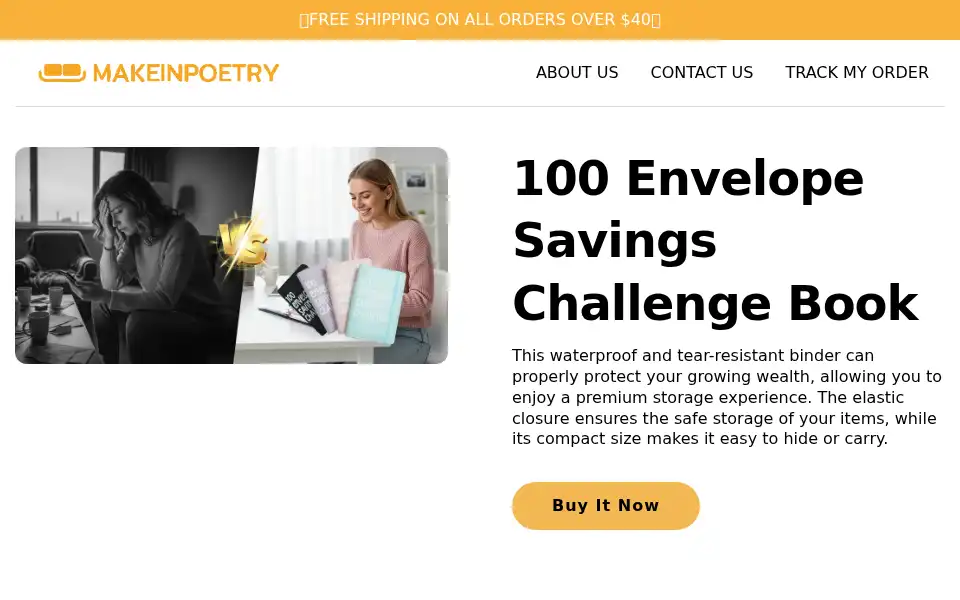 Screenshot of makeinpoetry.com