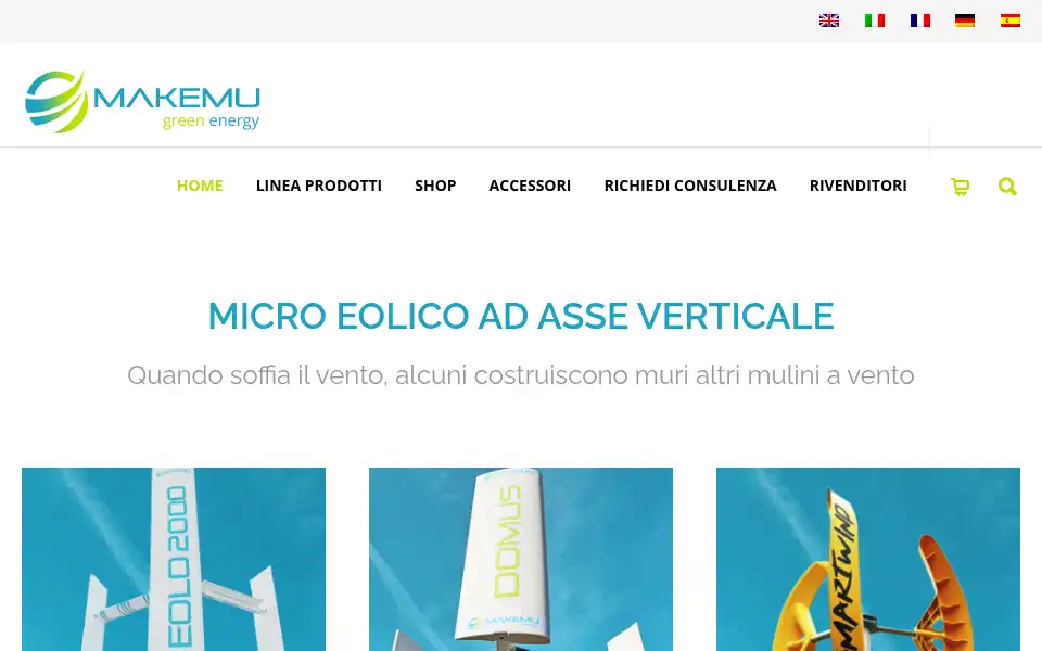 Screenshot of makemu.it