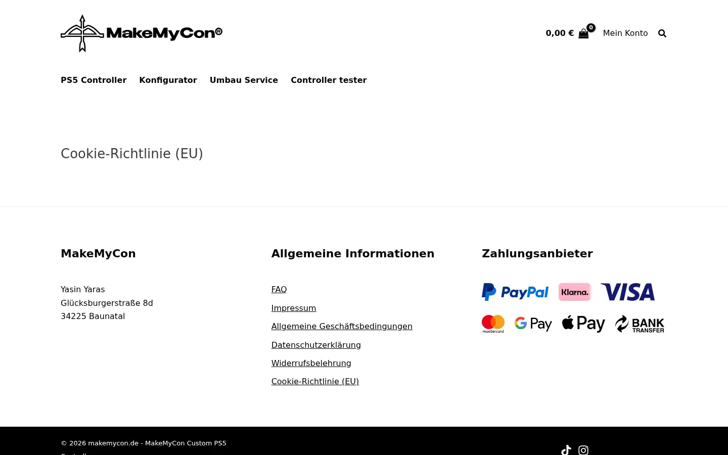Screenshot of makemycon.de