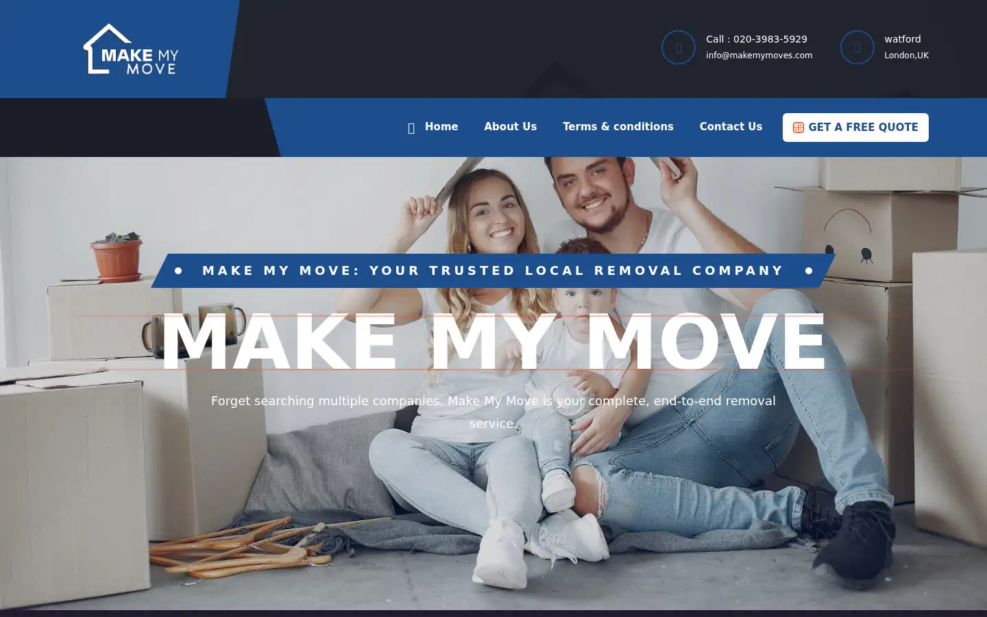 Screenshot of makemymoves.com