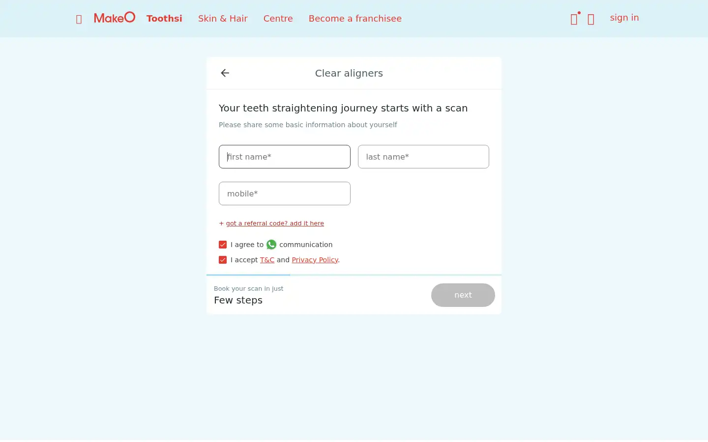 Screenshot of makeo.app