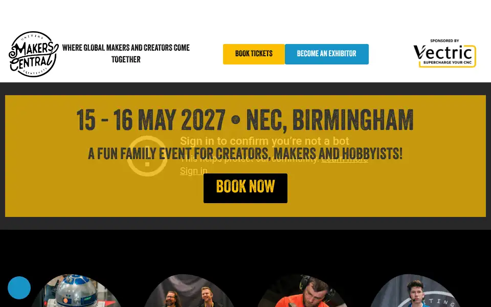 Screenshot of makerscentral.co.uk