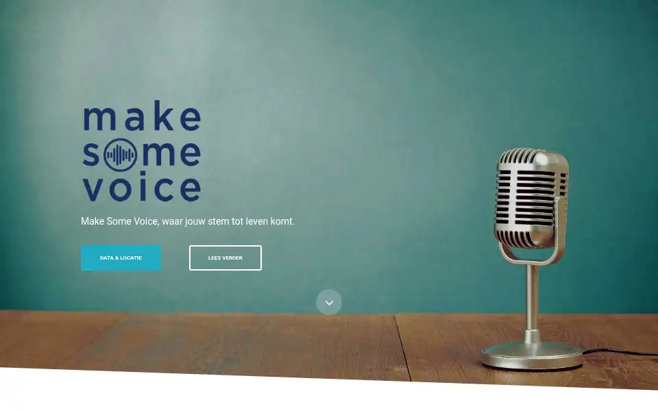 Screenshot of makesomevoice.be