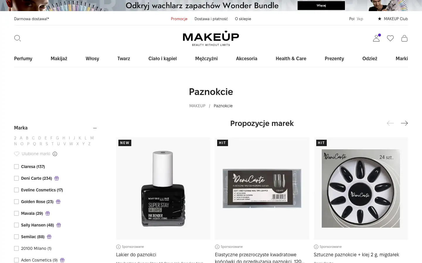 Screenshot of makeup.pl