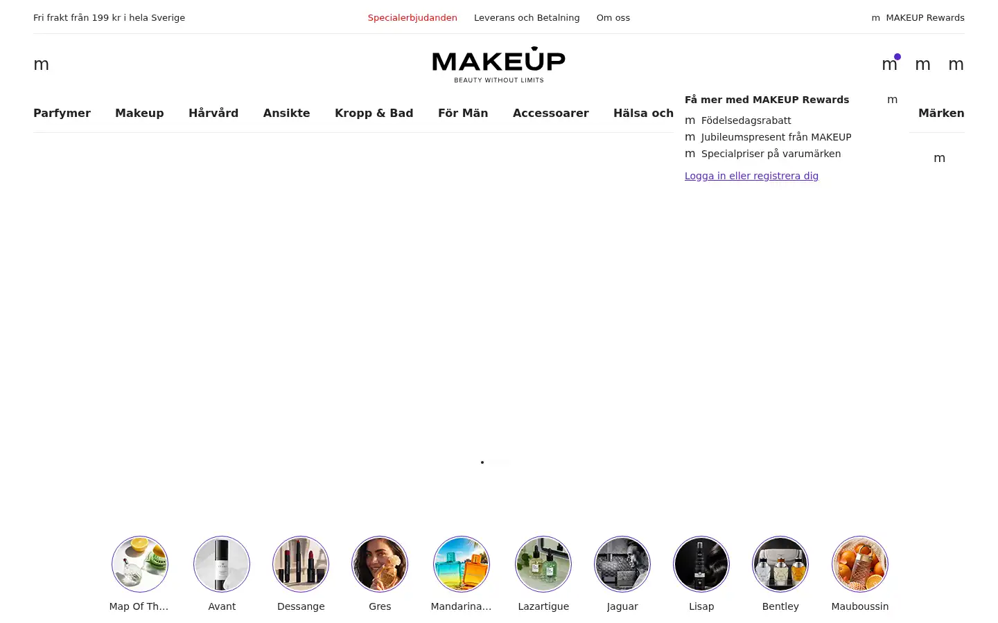 Screenshot of makeup.se