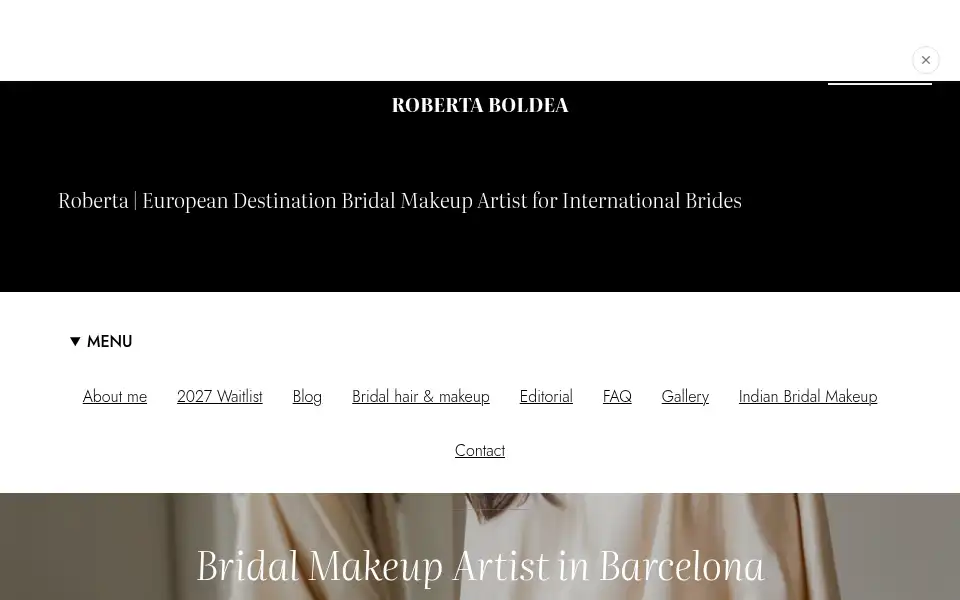 Screenshot of makeupartistbarcelona.com