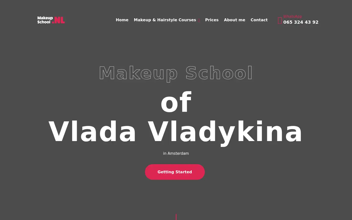 Screenshot of makeupschool.nl