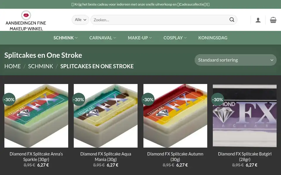 Screenshot of makeuptoolsverkoop.com