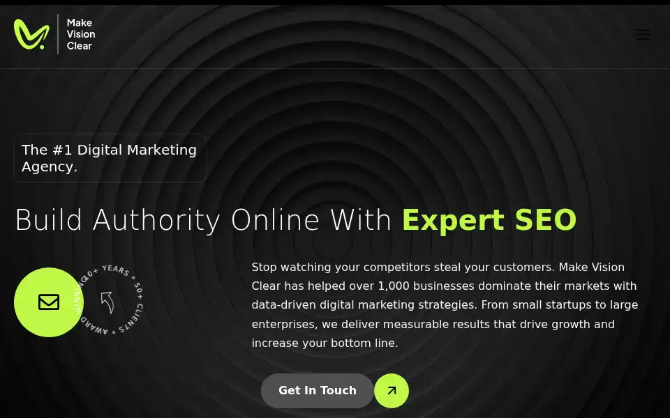 Screenshot of makevisionclear.com