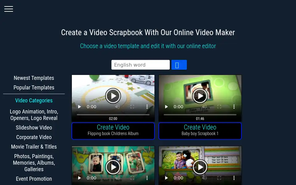 Screenshot of makewebvideo.com