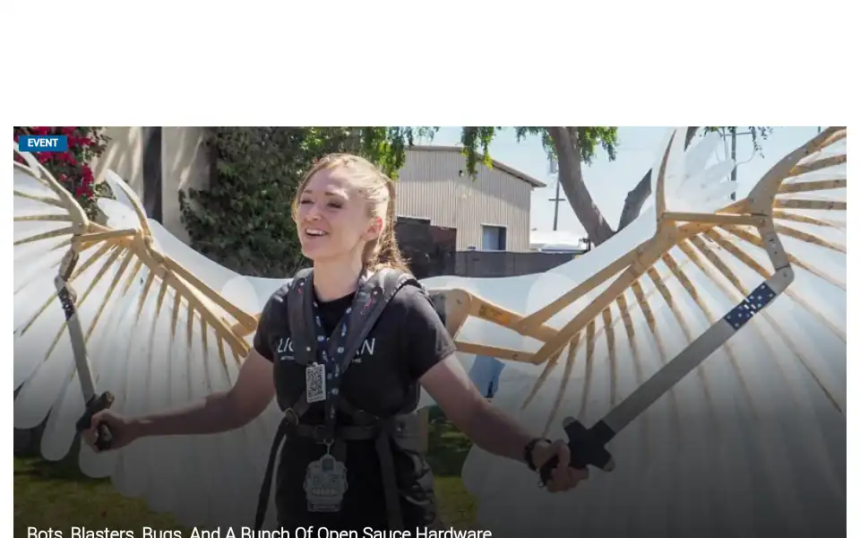 Screenshot of makezine.com