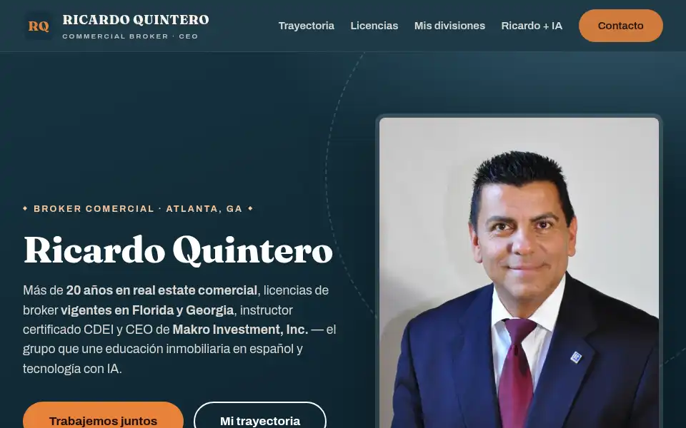Screenshot of makroinvestment.com