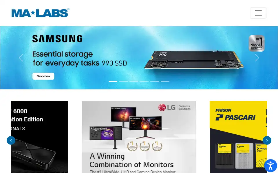Screenshot of malabs.com