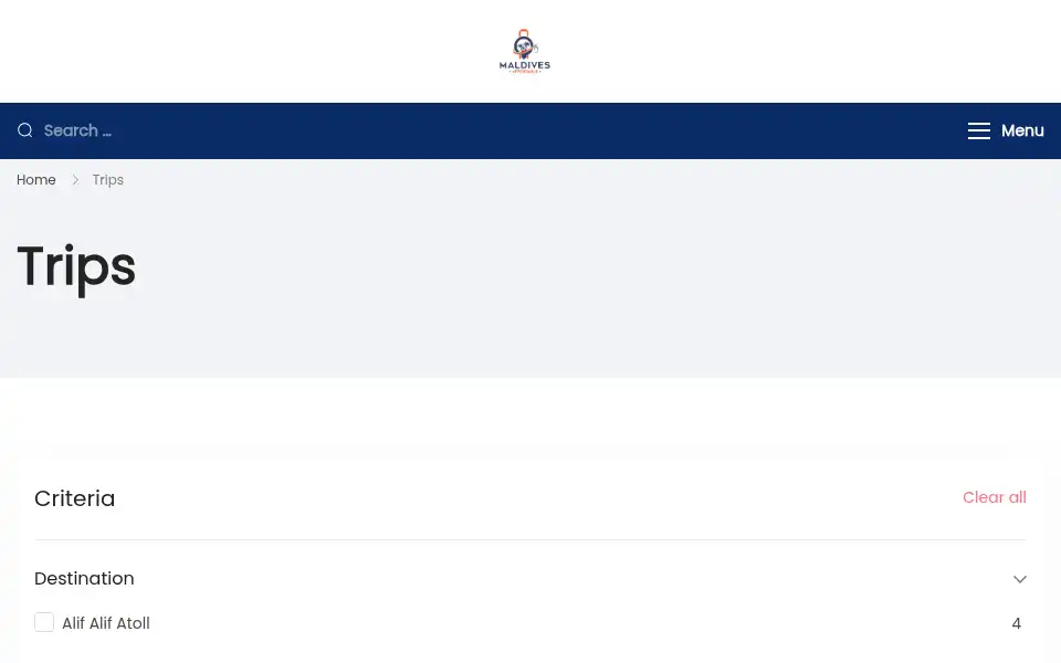 Screenshot of maldivesaffordable.com