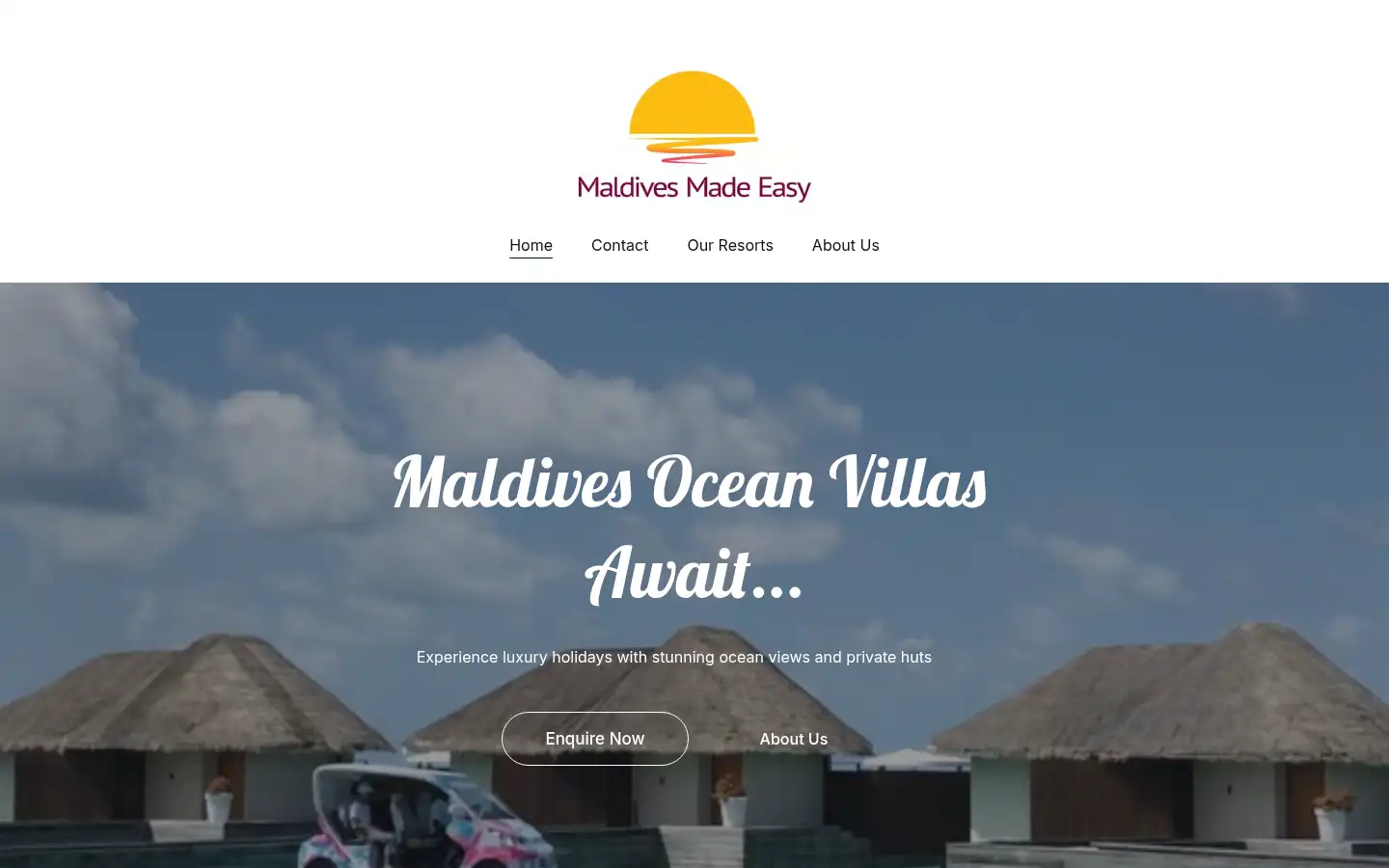 Screenshot of maldivesmadeeasy.com