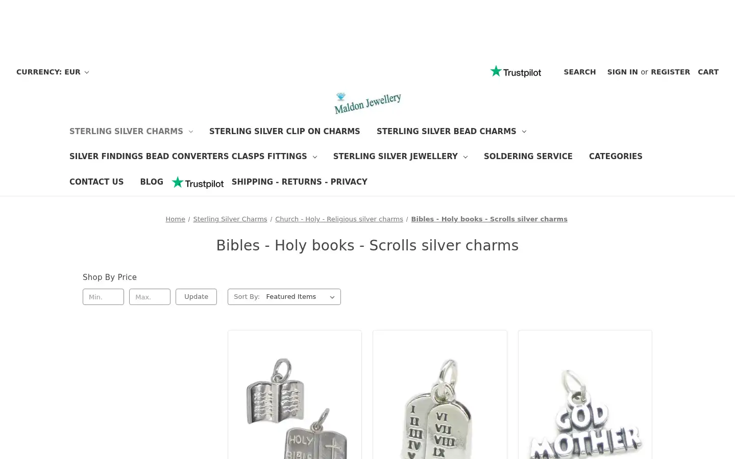 Screenshot of maldonjewellery.co.uk