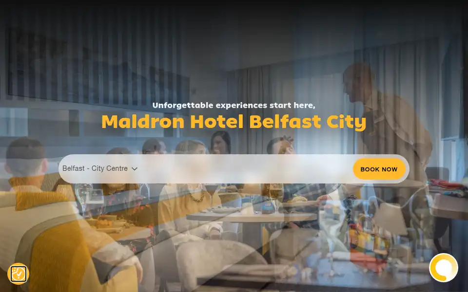 Screenshot of maldronhotelbelfastcity.com