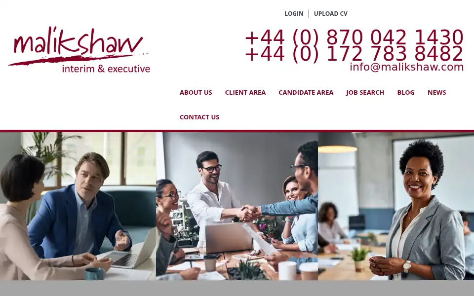 Screenshot of malikshaw.com