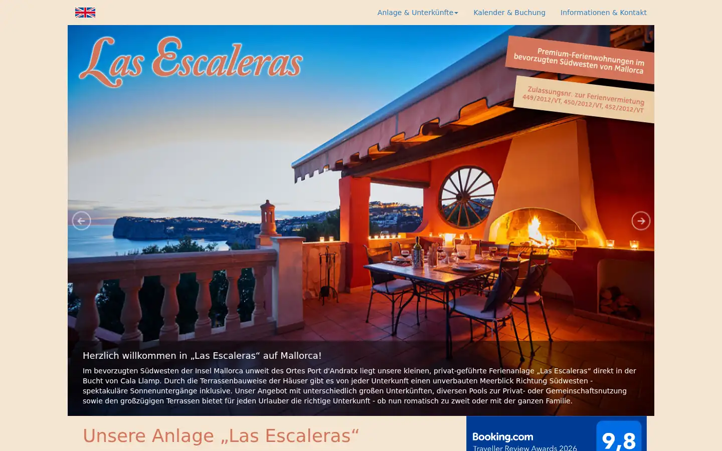 Screenshot of mallorca-traumurlaub.de