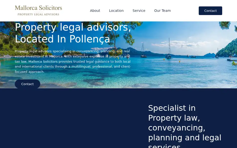 Screenshot of mallorcasolicitors.co.uk