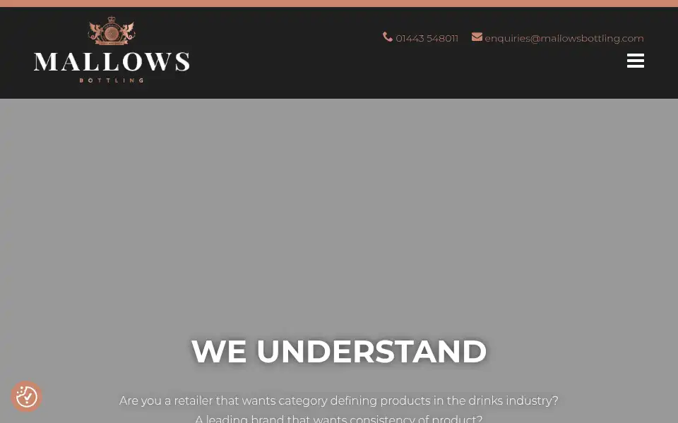 Screenshot of mallowsbottling.com