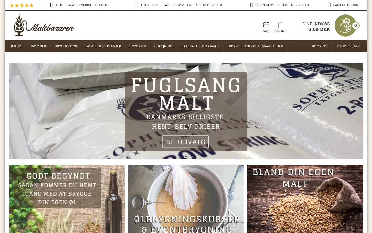 Screenshot of maltbazaren.dk