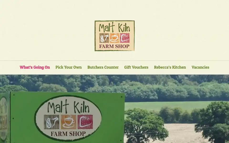 Screenshot of maltkilnfarmshop.co.uk